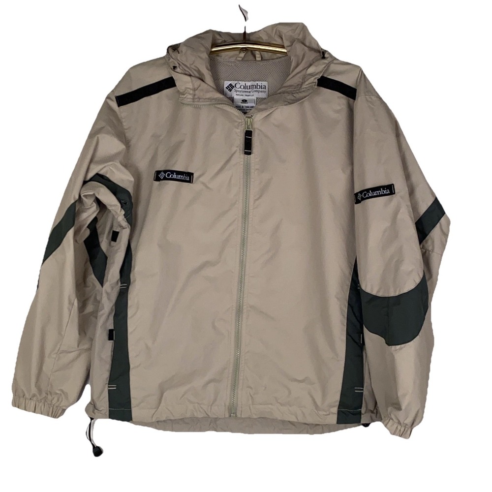 Rare Vintage COLUMBIA Sportswear Company Tribal Striped‎ Packable Jacket 90s XL